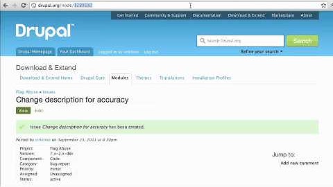 Creating a patch for a Drupal module