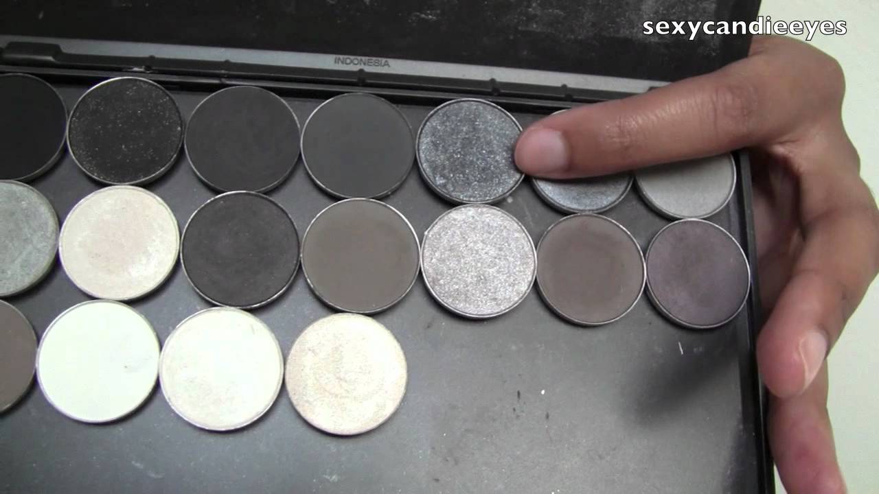 MAC Eye Shadow Palette Collection Blacks, Greys, Whites, & Silvers