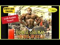 RONNIE COLEMAN - 200 lb Dumbbell Presses - CHEST AND TRICEPS (2000) UNBELIEVABLE MOVIE