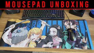 Demon Slayer Mousepad Unboxing