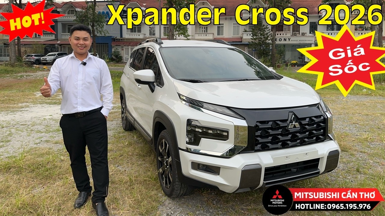 [Ưu đãi sau Tết] Xe 7 chỗ cao cấp Mitsubishi Xpander Cross 2026 | Trả trước chỉ 169 triệu nhận xe