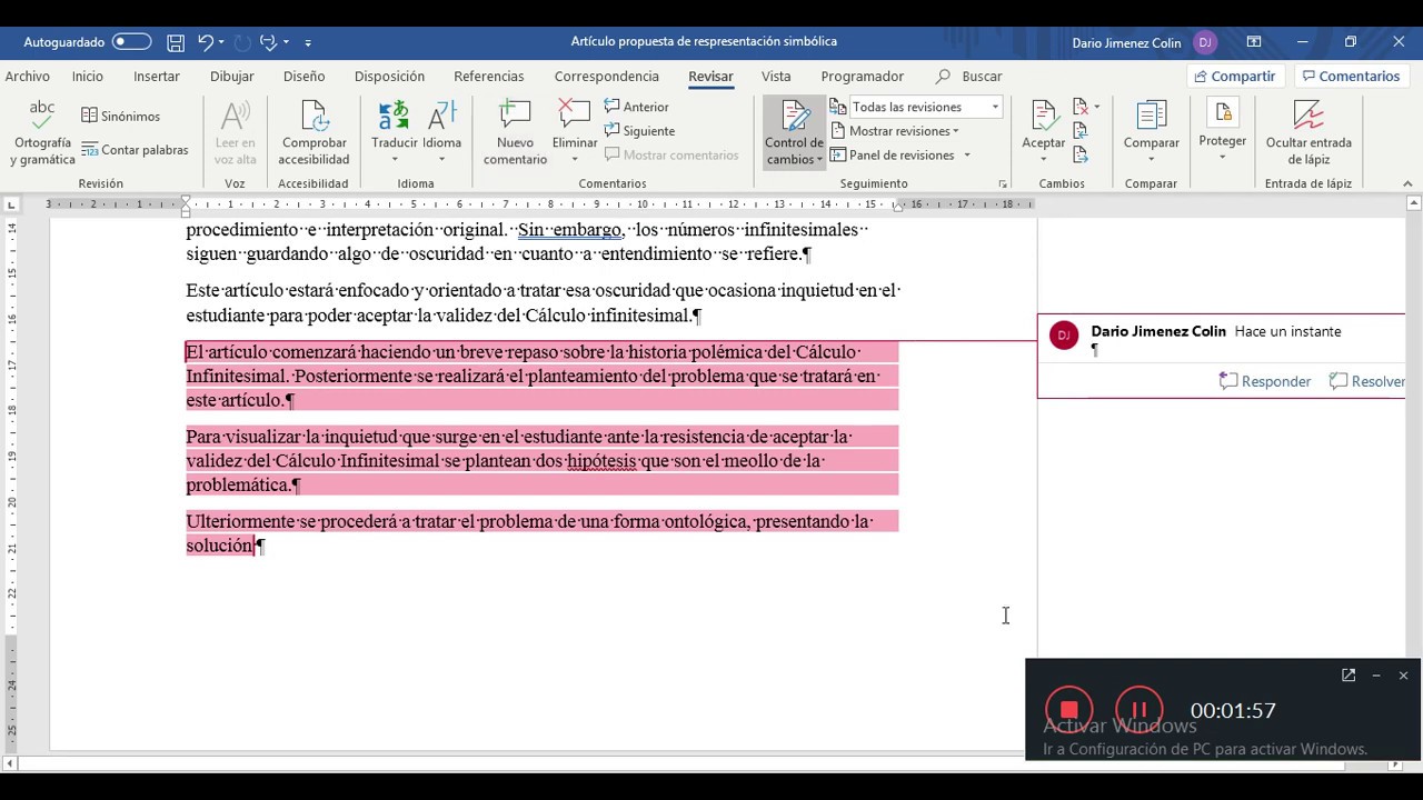 Eliminar Columna De Comentarios En Word