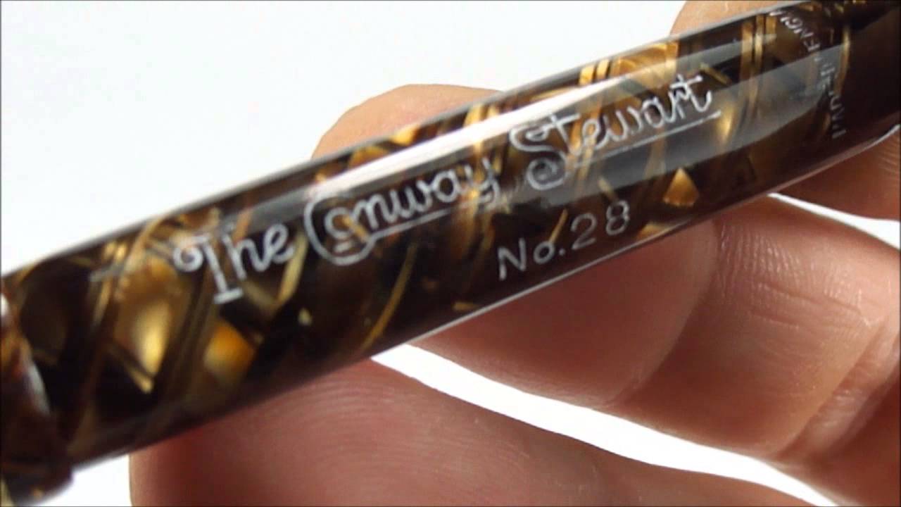 Conway Stewart 28 Tiger Eye - YouTube