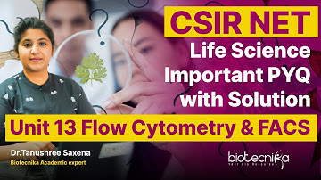 CSIR NET Life Science Unit 13 Important PYQ + Solution - Flow Cytometry & FACS #csirnet #pyq
