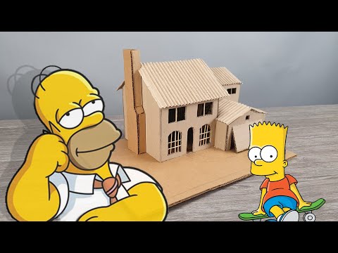 😉THE SIMPSONS House for Cardboard Build in Real Life