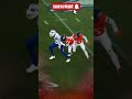 a white and blue uniform runs with the ball, attempting to gain yardage #nfl #thefranchisechiefs