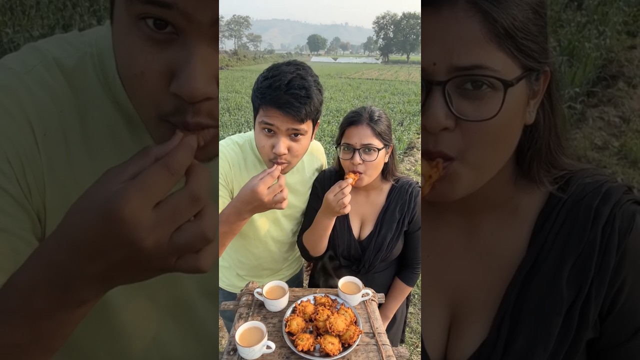 ⁣Mia Khalifa ke sath chai pakoda food blog #video #food #vlog #sorts #blogging #Mia #Khalifa #pakora