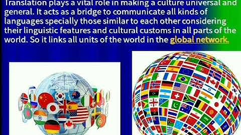 Culture, language and translation