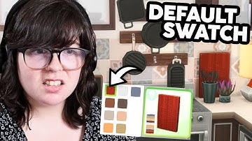 building a house in The Sims 4 using *ONLY DEFAULT SWATCHES*