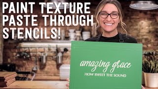 Create a Raised Frame with Texture Paste, Stencils and Paint!