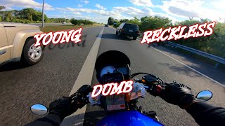 Young Dumb And Reckless Stress Relief On A Gsx650
