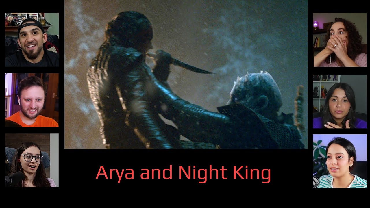 Reactors Reaction to Arya Stark and The Night King | Game of Thrones 8x3