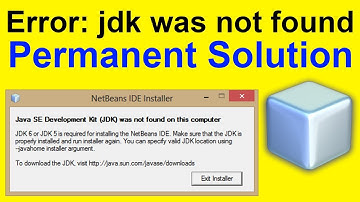 JDK was not found - Solution ✅ | Java se Development Kit JDK was not found on this computer Solution
