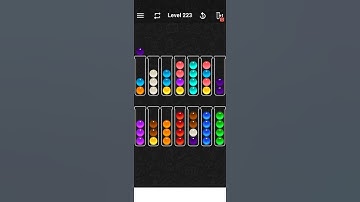 Level 223 of Ball Sort Color water Puzzle