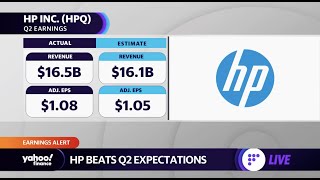 HP stock rises on Q2 earnings beat, upbeat outlook