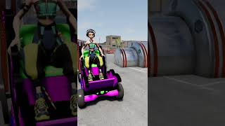 Flatbed Truck McQueen 🚚 | Truck Transportation Challenge | Pothole vs Car | BeamNG Drive