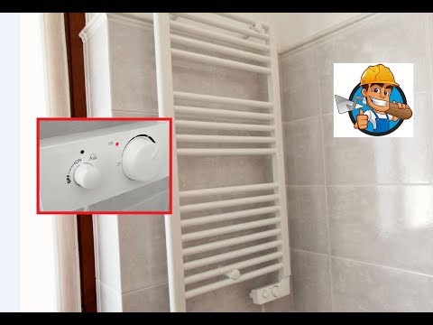 Video: Scaldasalviette Stretto: Acqua Ed Elettrico Con Attacco Laterale, Verticale Con Ganci, Nero Alto, Inox E Altri Modelli