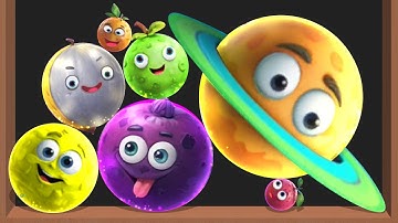 PLANET MERGE 3D - Watermelon Planets, Color Planet Merge, Satisfying Mobile Game, Suika Game 2028