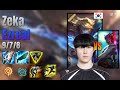 Zeka Mid Ezreal vs Yone lol KR solo rank Full Game 16.9 | 제카 이즈리얼 vs 요네