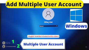How to Create Multiple User Account in Windows 10/11 | How to create Guest Account in Windows
