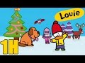 1 hour of Louie : Winter compilation #2 | Learn to draw, cartoon for children