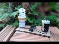 Free energy using charcoal powder and salt with 12v light bulb - Experiment at home