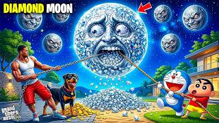 Franklin & Shinchan Saved a DANGEROUS Diamond Moon and Bring it to Home😱 Shocking Moon Story