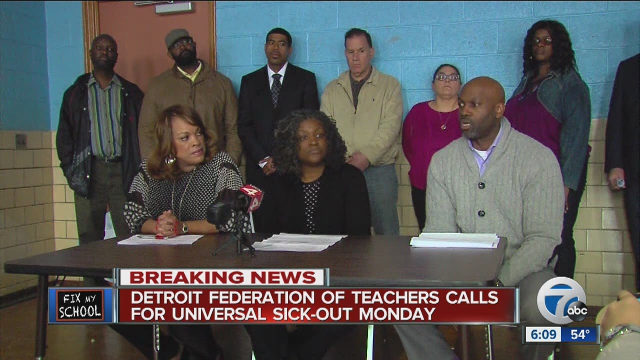 Detroit Federation of Teachers calls for universal sick out Monday