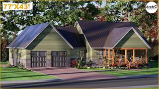 Beautiful 3-Bedroom Ranch-Style Home Tour | 2-Car Garage + Open Living Plan