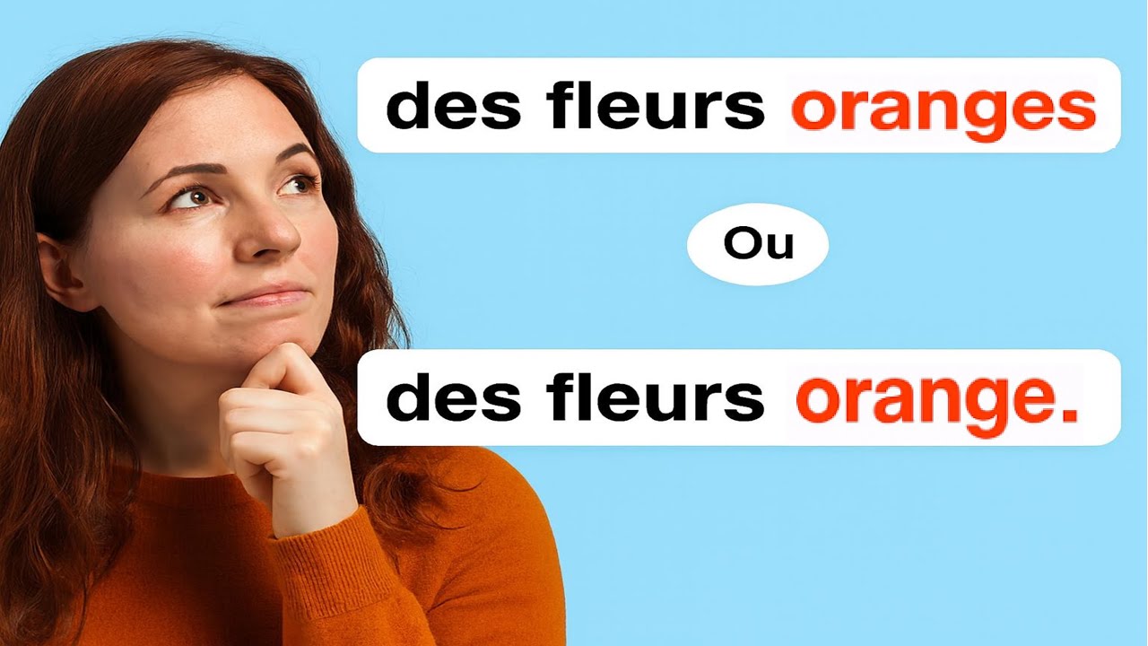 Согласование цветовых прилагательных — Упражнение!