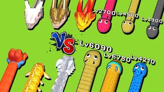 SNAKE CLASH.IO vs WORMS CLASH.IO - Ultimate Gameplay Comparison! #157