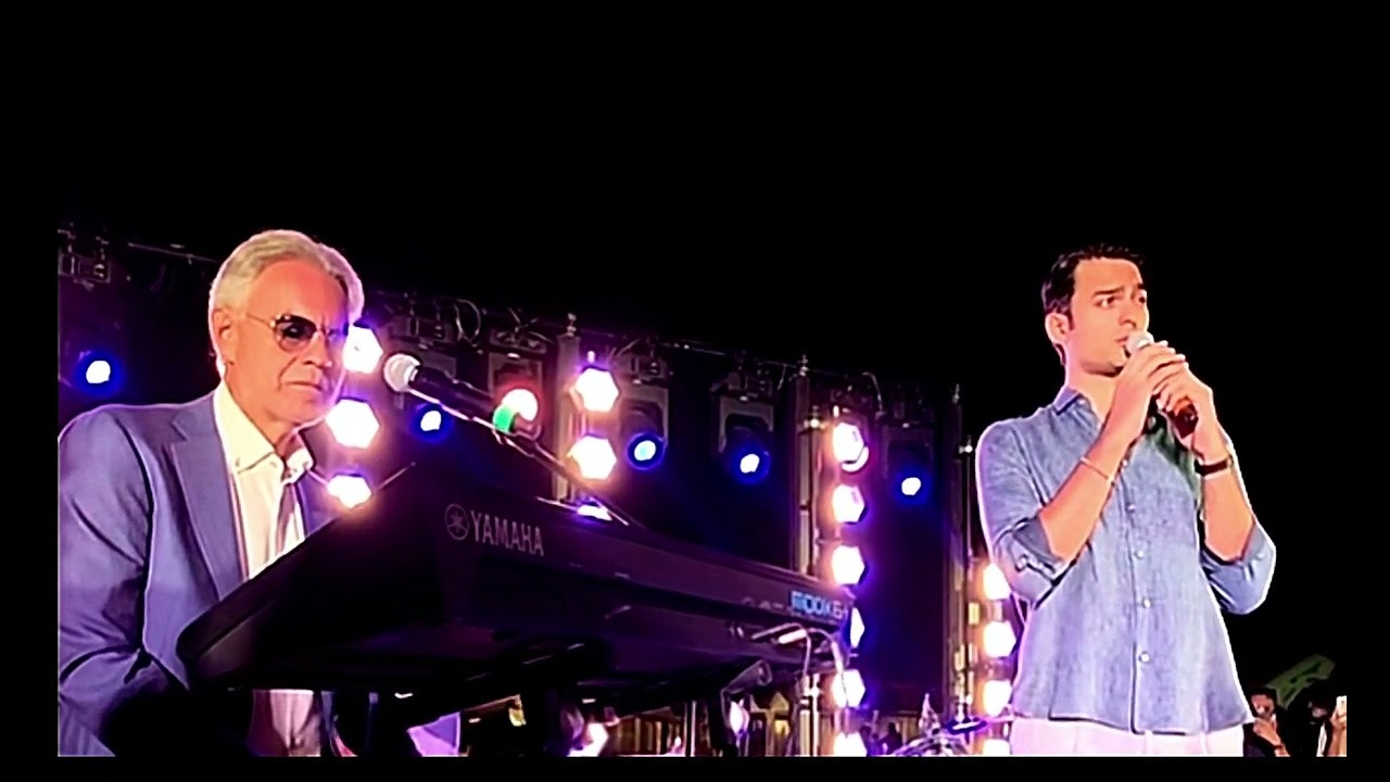 Andrea And Matteo Bocelli Perform Caruso