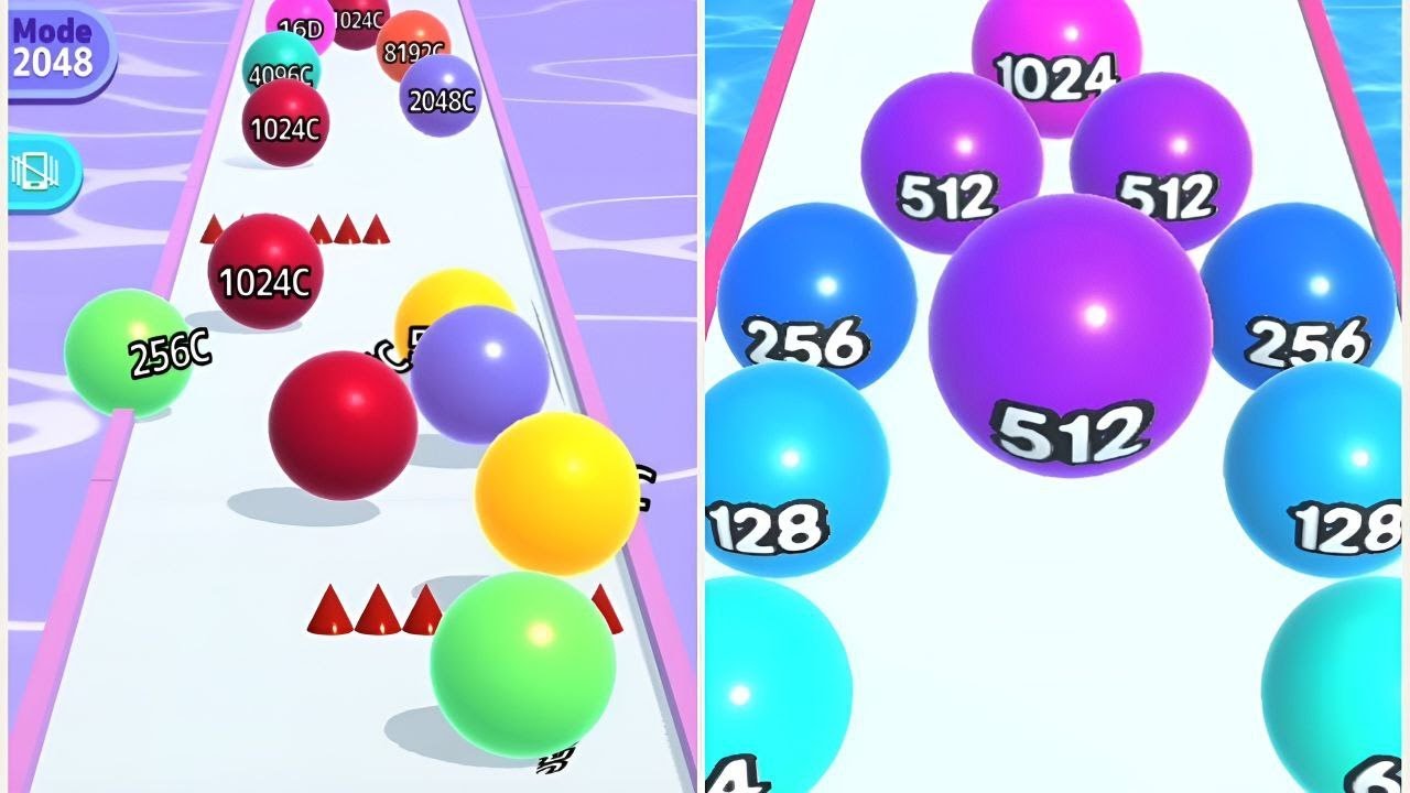 Ball Run Infinity 🎯 2048 Runner Balls 📛 Best Mobile Gameplay Android ...
