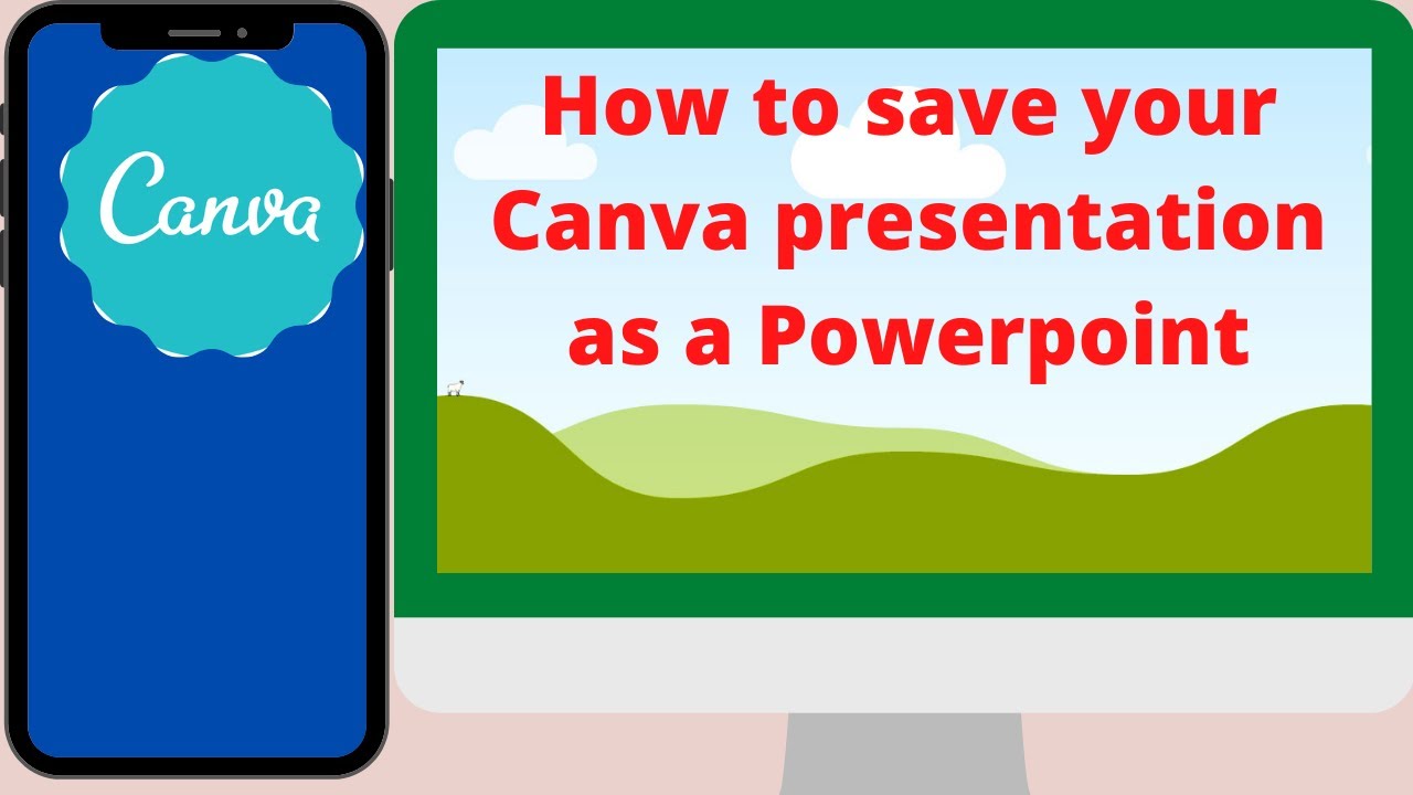 how to save presentation from canva