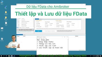 Hướng dẫn Thiết lập và Lưu dữ liệu FData từ Fialda dùng cho Amibroker | Công cụ Đầu tư