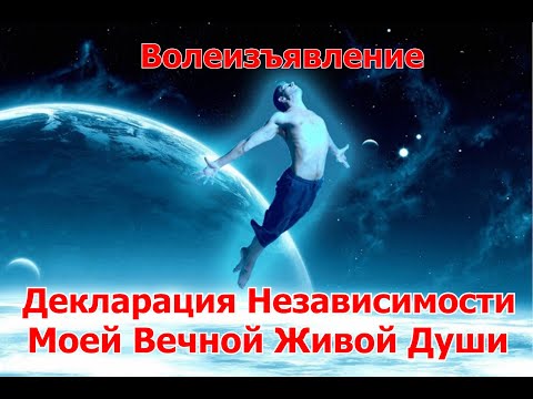 Волеизъявление, Декларация Независимости Моей Вечной Живой Души.