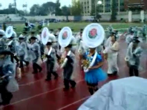 last year  IN THE RAIN, JAPAN's KORIYAMA GREEN BAND,2015 ROSE PARADE BANDFEST