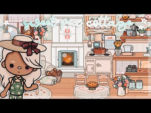 Sweet Pea Cottage House Build 🏡 🍓 | *with voice* 🔊 | Toca Boca World