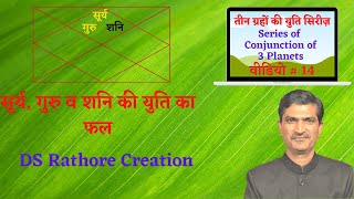 Yoga of Sun, Guru and Saturn | Yoga of 3 planets | Conjunction of Sun, Jupiter and Saturn | Astro...