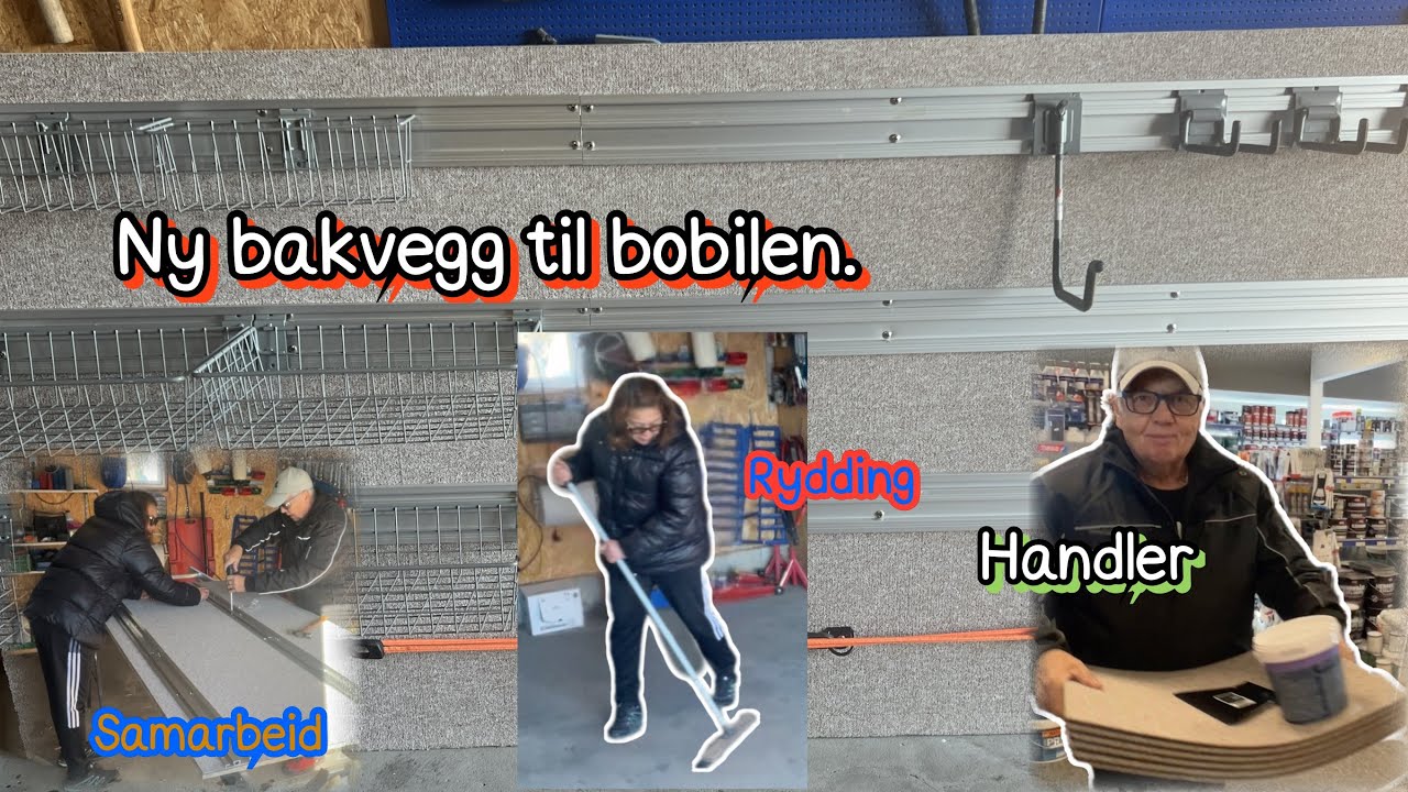 Ny bakvegg til bobil.