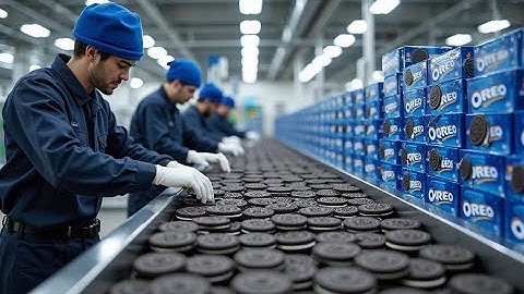 How Oreo Cookies Are Made in Factories!