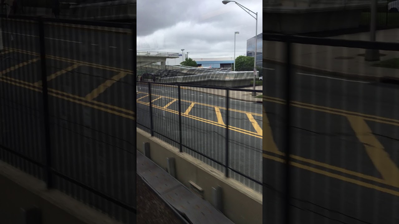 Train trip from JFK to Times Square, Manhattan, New York city, United States