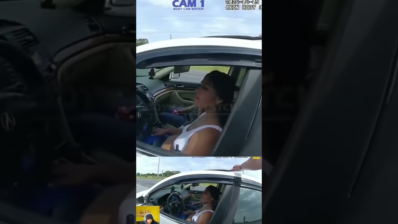 Mexican Chica Doesn’t Cooperate During Traffic Stop 
