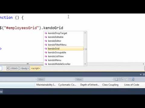 HTML5 Development For ASP.NET Developers - Module 4 - Hello Kendo UI Part 1