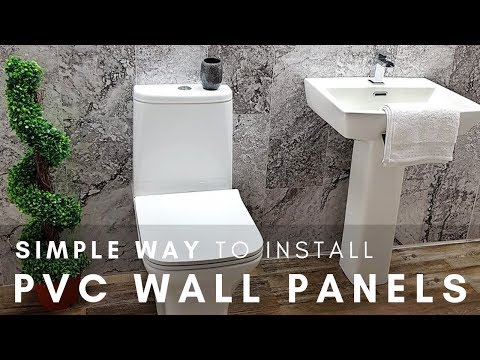 SIMPLE WAY To Install PVC Wall