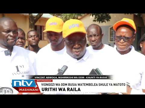 Busia. Viongozi wa ODM waadhimisha kifo cha Raila Odinga kwa kuitembelea shule ya wasiojiweza