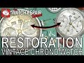 Restoration - Heuer triple date valjoux 72c watch repair tutorial project