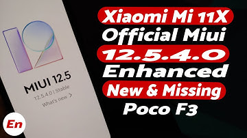 Xiaomi Mi 11X | Official Miui 12.5.4 Enhanced Edition | Benchmark | What