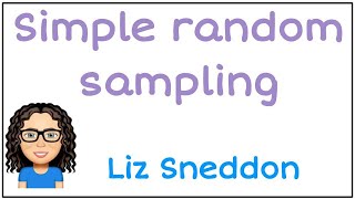 simple random sampling