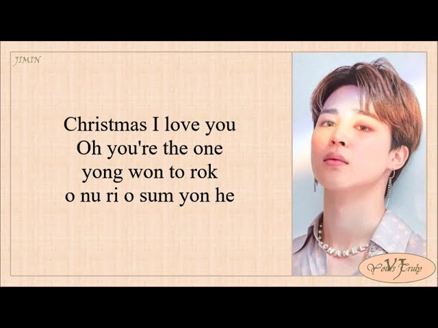 Jimin (BTS 방탄소년단) - Christmas Love (Easy Lyrics) class=